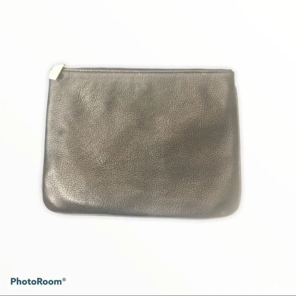 Rebecca MINKOFF black leather cosmetic bag pouch